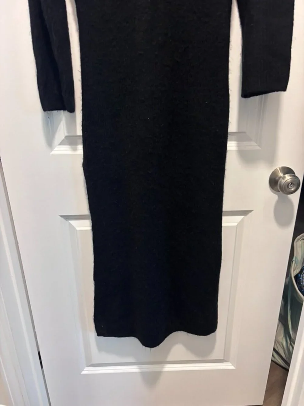Abercrombie & Fitch Black Knit Turtleneck Sweater Dress